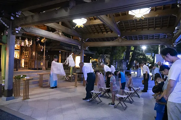 宵宮祭稚児参拝の儀